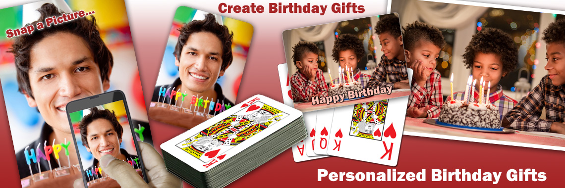 Personalized Birthday Playing Cards