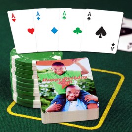 4 Color 'No Revoke' Personalized Playing Cards