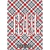 Monogrammed Personalized Playing Cards - Red & Black Plaid